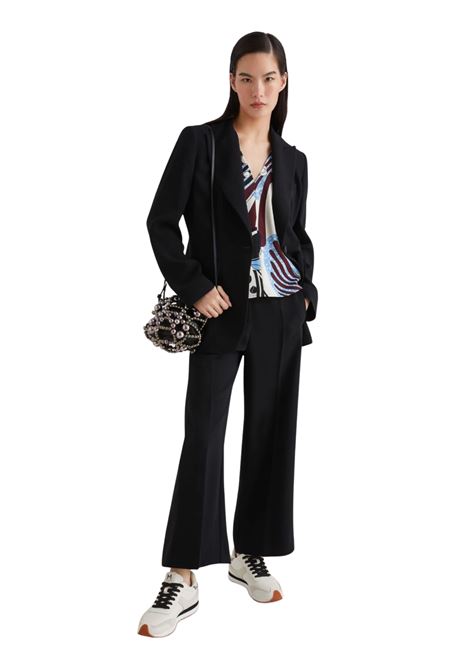 Giacca monopetto in envers satin - NERO Marella articolo 365 | KELLY002